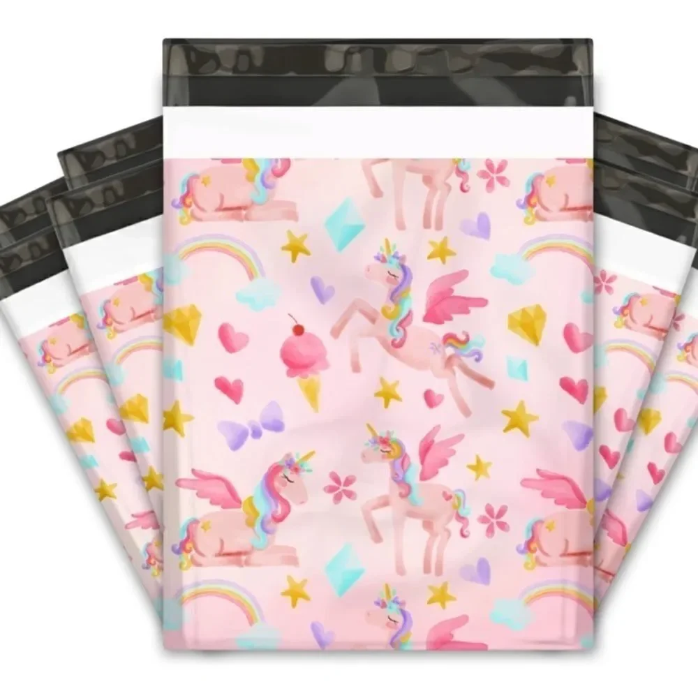Poly Mailers MIX 10x13 14.5x15 35 pieces 35 stickers 1.5”
